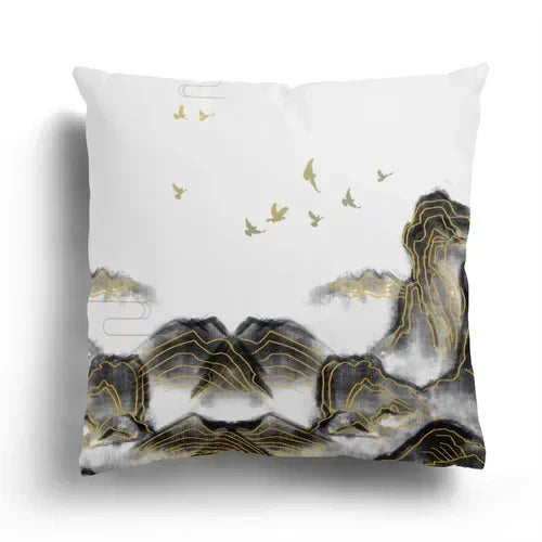 Axyaa Retro Series Ink Painting Pillowcase Collection