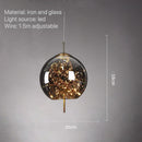 Axyaa Glass Pendant Lamp Chandelier Ceiling Fixture Suspended Lighting