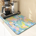 Floral Pattern Kitchen Coasters Set by Axyaa