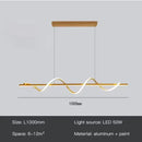 Axyaa Nordic LED Pendant Light in Gold/Black for Stylish Home Decor