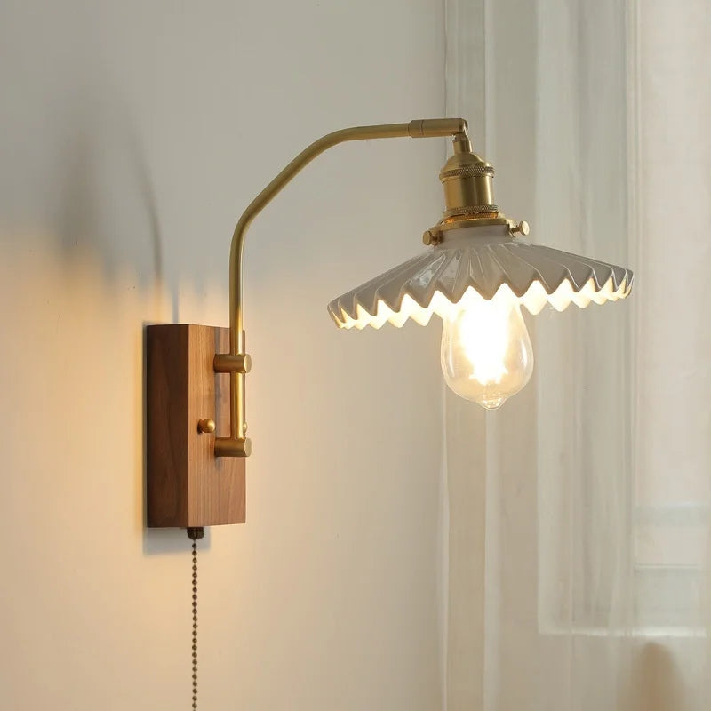 Axyaa Ceramic LED Wall Lights for Bedroom & Living Room