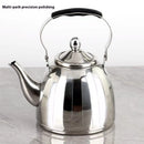 Axyaa Stainless Steel Flower Teapot with Filter, Large Capacity for Gas Stove & Electric Furnace