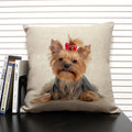 Axyaa Dog Pattern Cushion Cover for Family Sofa and Car Decoration