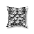Axyaa Geometric Sofa Pillowcase for Home Decor and Office Chair, Simple Black and White Fashion
