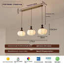 Axyaa Serical Design E27 LED Wood Chandelier for Bedroom, Dining Room, Bar