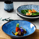 Axyaa Glazed Stone Pattern Deep Plate - High-Value Dining Tableware
