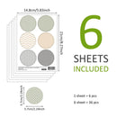 Axyaa Polka Dots Wall Decals: Creative, Waterproof, Removable Bedroom Stickers
