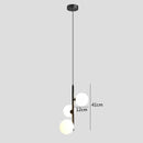 Axyaa Nordic Glass Ball LED Chandelier | Modern Bedside Indoor Lighting