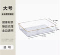 Axyaa Rectangular Plastic Fruit Tray for Home, Living Room, Tea Cup & Dim Sum.