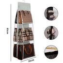 Axyaa 6-Pocket Hanging Storage Bags: Wardrobe Organizer for Dust-proof Closet Organization