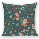 Elk Snowflake Santa Claus Gloves Christmas Pillowcase by Axyaa