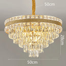 Crystal Living Room Chandelier by Axyaa | Luxury Pendant Light for Dining Room & Ceiling