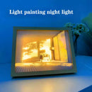 Axyaa LED Night Light Painting Wall Art Table Lamp Home Decor Gift