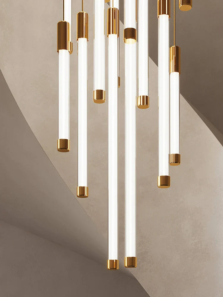 Axyaa Nordic Loft LED Chandelier - Stylish Modern Living Room Lighting
