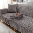 Axyaa Winter Flannel Sofa Cover: Thick, Soft Plush, Non-Slip, Protective Seat Cushion
