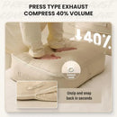 Axyaa Self Compression Duvet Storage Bag: Large Capacity Heavy Duty Moving Organizer