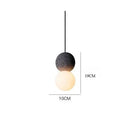Axyaa Concrete Ball Pendant Chandelier for Home Art Decor with LED Electric Light Source