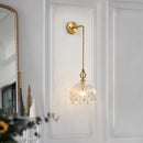 Axyaa Crystal Glass LED Wall Sconce for Luxe Home Decor & Lighting