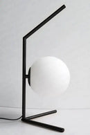 Axyaa Gold Glass Ball Table Lamp - Nordic Design LED Desk Light