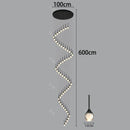 Axyaa Crystal Chandelier Stair Pendant Light Modern Living Room Interior Lighting