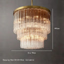 Axyaa Luxury Grand Square Chandelier Pendant Light for Living Room and Restaurant Home Decor