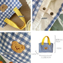 Axyaa Insulated Colorful Lattice Lunch Bag: Portable & Stylish Food Storage for On-The-Go
