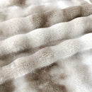 Axyaa Plush Faux Rabbit Fur Throw Blanket - Ultra-Soft Cozy Decor for Home & Travel