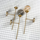 Axyaa Golden Touch Wall Sconces: Modern Glass Nordic Lighting Fixtures for Home Decor