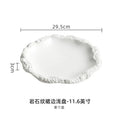 Axyaa Rockpattern Swing Plate Vegetable Plate Ceramic Tableware