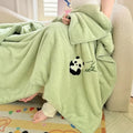 Axyaa Winter Warm Embroidered Lamb Wool Blanket
