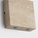 Axyaa Wabi Sabi LED Wall Sconce for Home Lighting in Yellow Travertine