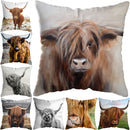 Axyaa Highland Cat Cow Yak Animal Pillowcase for Stylish Home Decor