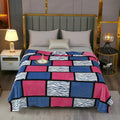 Axyaa Plaid Flannel Throw Blanket - Cozy All-Season Bedspread