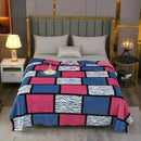 Axyaa Plaid Flannel Throw Blanket - Cozy All-Season Bedspread