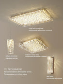 Axyaa Nordic Crystal LED Ceiling Chandelier - Luxury Gold Chrome Lighting for Home Décor