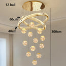 Axyaa LED Pendant Chandeliers for Living Room Staircase Indoor Lighting