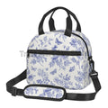 Axyaa Colorful Butterflies Insulated Lunch Bag with Shoulder Strap