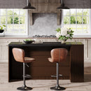 Axyaa Farmhouse Kitchen Island with Storage, 5-Tier Wood Coffee Bar Table