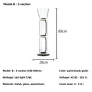 Axyaa Clear Glass Minimalist Floor Lamp for Modern Living Room Bedroom Decorating