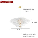 Axyaa Retro Green Glass Chandelier for Home Decoration