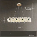 Axyaa Nordic Glass LED Pendant Light for Modern Luxury Living Room, Restaurant & Bedroom