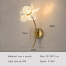 Axyaa LED Flower Wall Lamp for Bedroom Dining Room Living Room Decor
