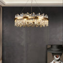 Axyaa Modern K9 Crystal Chandelier for Living Room Bedroom Kitchen Island
