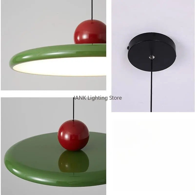Axyaa Retro Medieval Bauhaus Flying Saucer Chandelier LED Interior Decoration Lamp