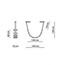 Axyaa Designer LED Belt Pendant Light for Modern Spaces