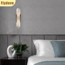 Axyaa Marble Wall Lamp: Modern LED Lighting Fixtures for Bedroom, Study, and Hotel