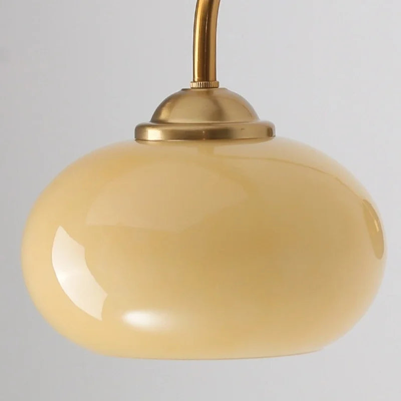 Axyaa Round Glass LED Wall Lights Switch for Indoor Luxury Living Room