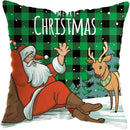 Cute Santa Claus Snowman Print Pillowcase for Axyaa Christmas Party Decor