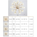 Axyaa Dandelion Crystal Chandelier Ball Pendant Ceiling Lamp for Dining Living Room