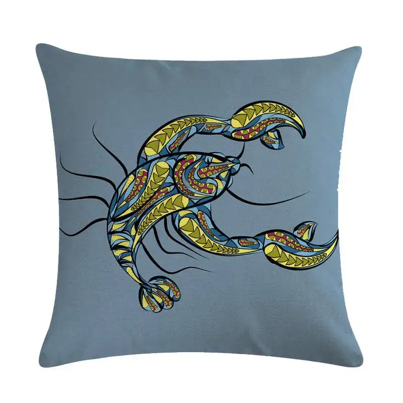 Gemini Libra Taurus Pillow Case by Axyaa: Linen Sofa Car Decorative Cover